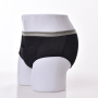 Incontinence Panties For Men Waterproof Boxers & Briefs Black White 100% Cotton PU-602